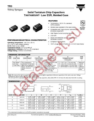 TR3C107K010C0100 datasheet  